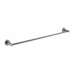 Euro Pin Lever Round Gunmetal Grey Single Towel Rack Rail 780mm Euro Pin Lever Round Gunmetal Grey Single Towel Rack Rail 780mm